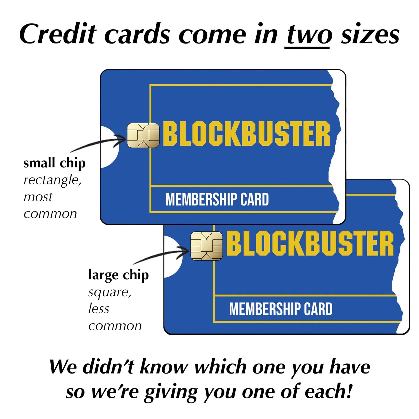 Blockbuster Card Sticker (Pack of 2!)