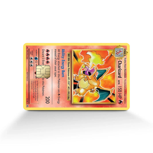 Holographic Pokemon Charizard Card Sticker (Pack of 2!)