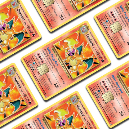 Holographic Pokemon Charizard Card Sticker (Pack of 2!)