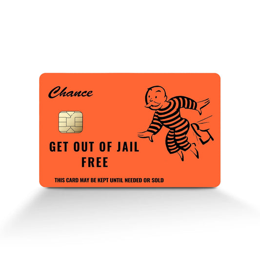 Get Out of Jail Free Card Sticker (Pack of 2!)