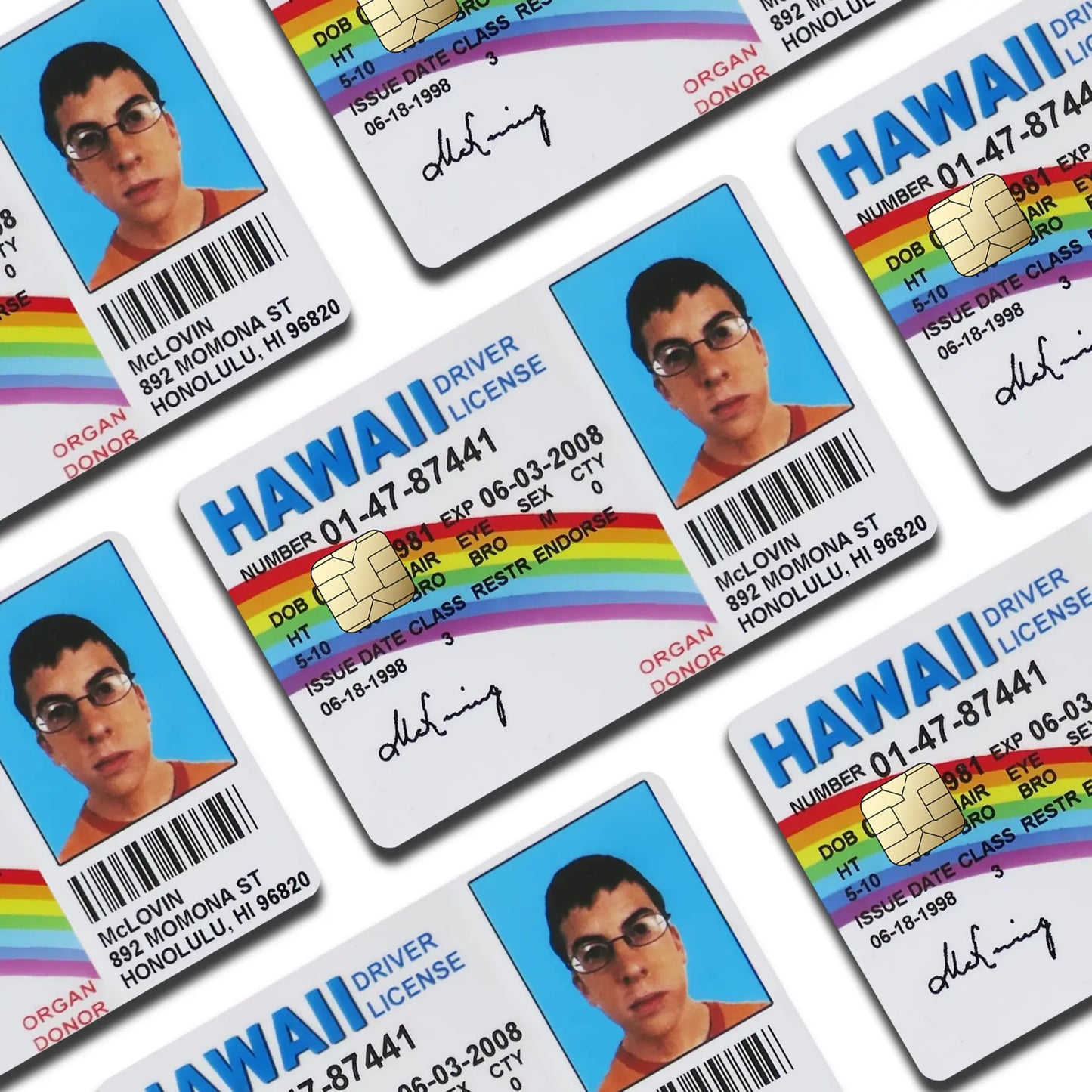 McLovin Superbad Card Sticker (Pack of 2!)