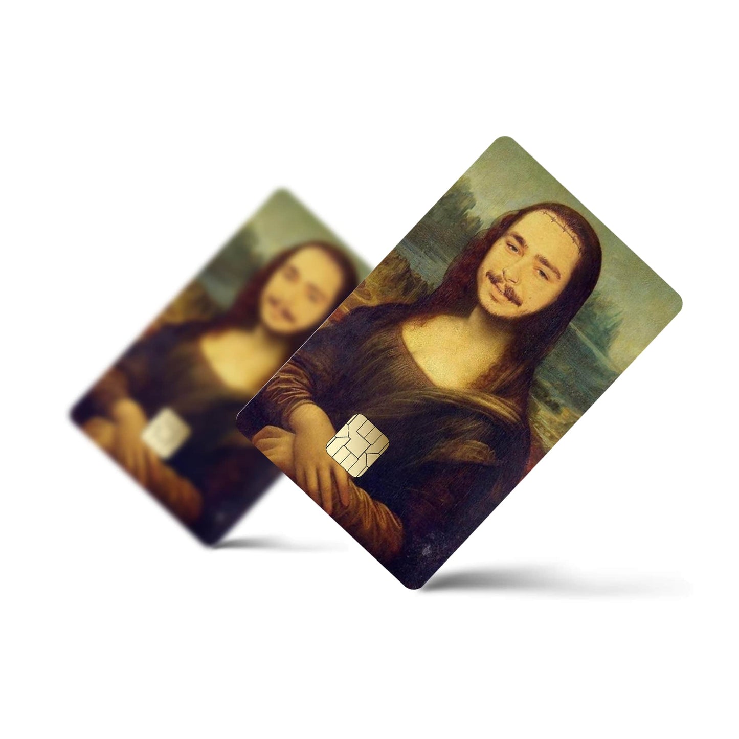 Post Mona Lisa Card Sticker (Pack of 2!)