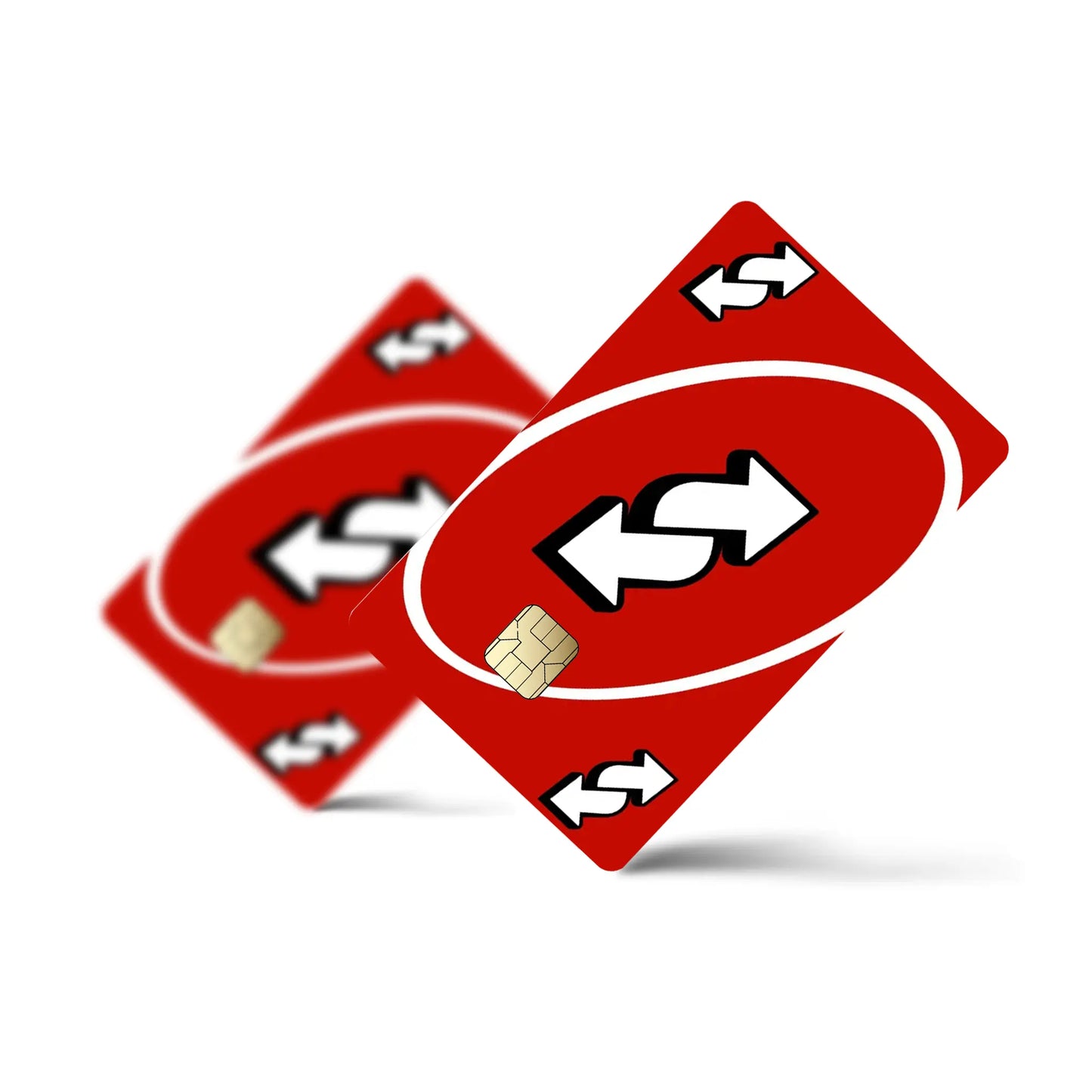 Red Uno Reverse Card Sticker (Pack of 2!)