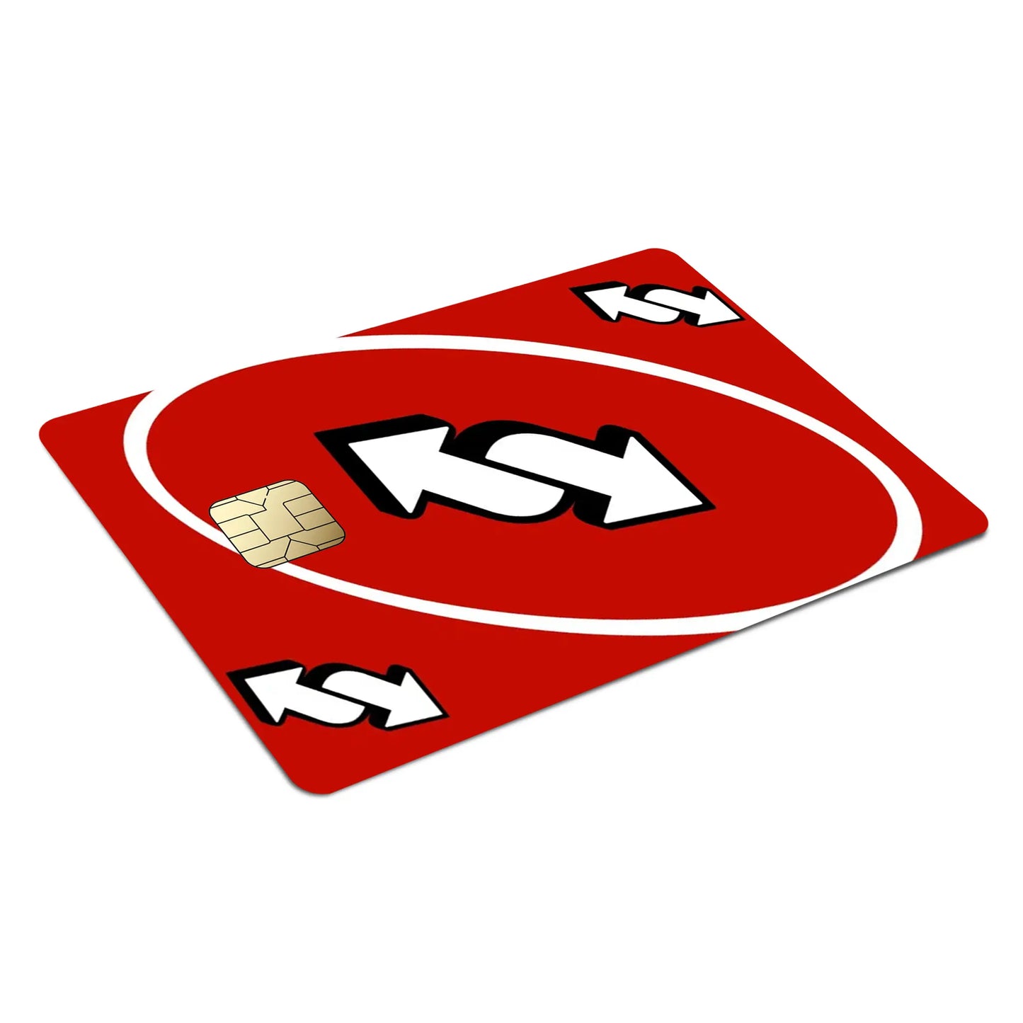 Red Uno Reverse Card Sticker (Pack of 2!)