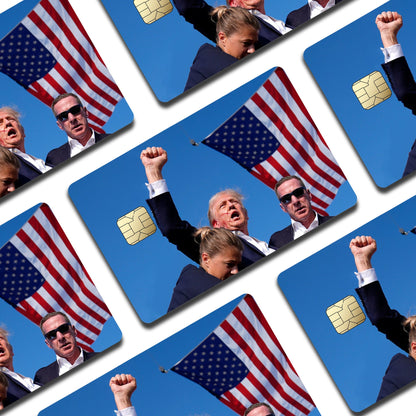 Trump Shooting Card Sticker (Pack of 2!)